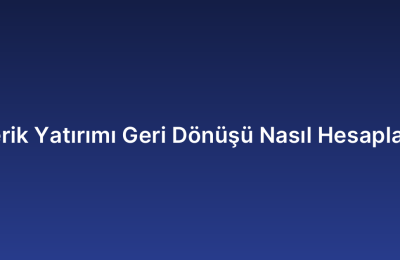 İçerik Yatırımı Geri Dönüşü Nasıl Hesaplanır